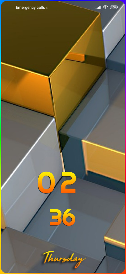 abstract cubes screenshot