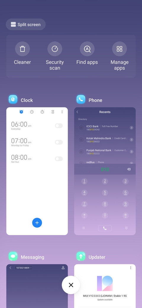 Simple light screenshot