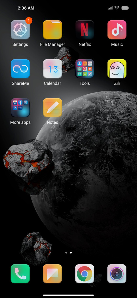 Lava meteorite screenshot