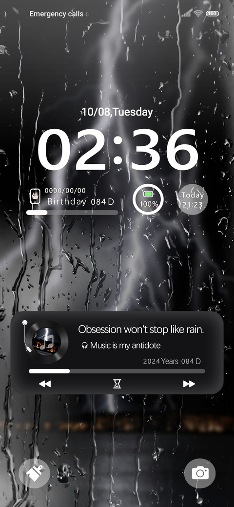 Night rain screenshot