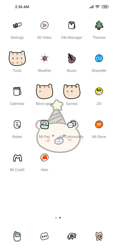 Widget Happy Bear screenshot