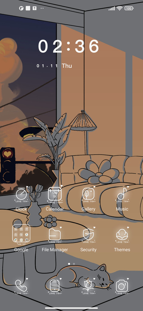 Light landscape screenshot