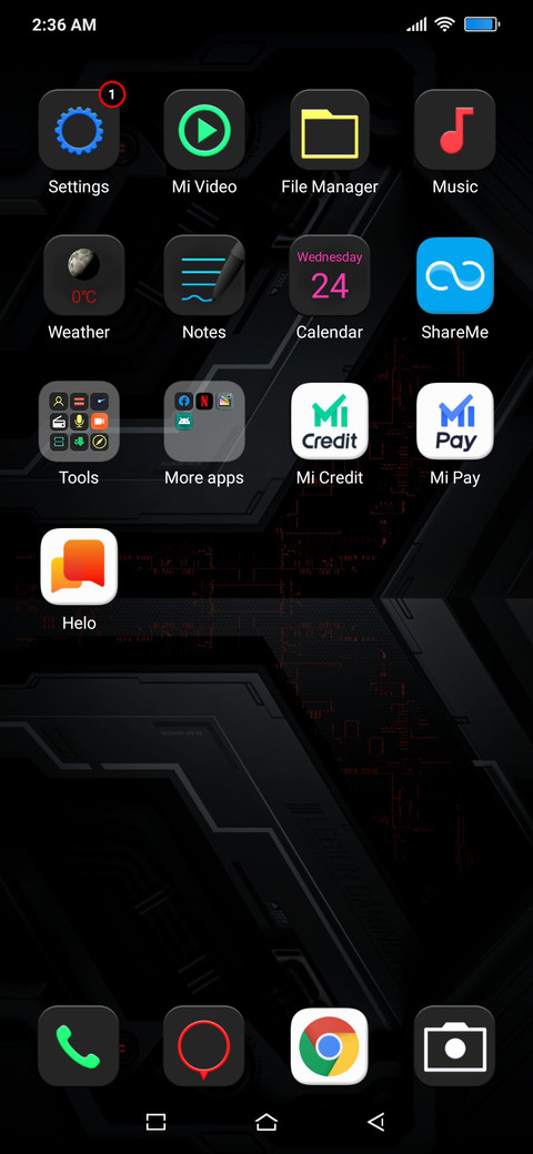 Lenovo Legion UI screenshot
