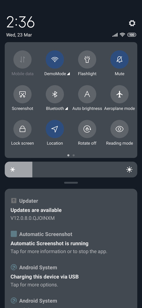 dark color aurora screenshot