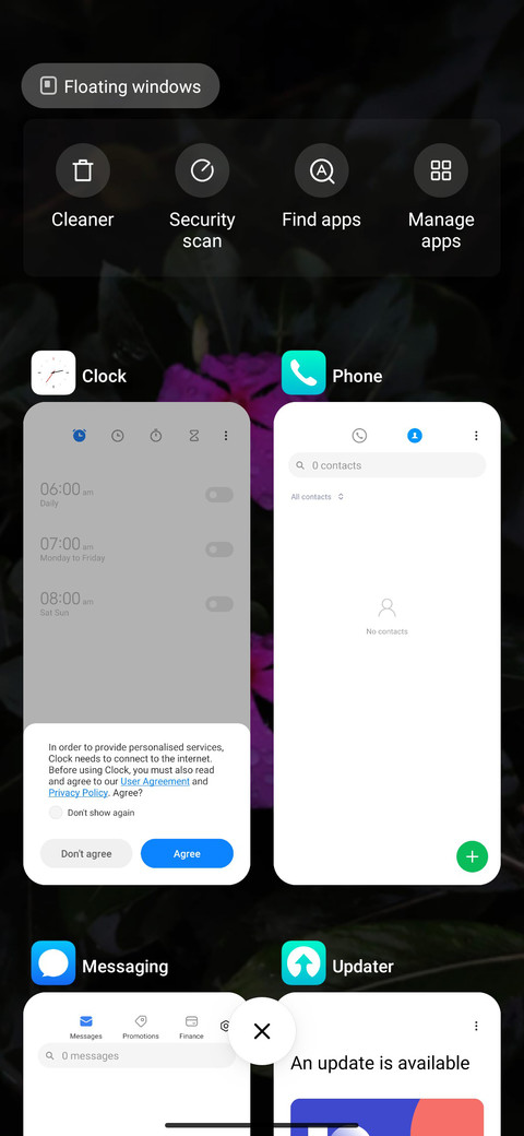 Global UI screenshot
