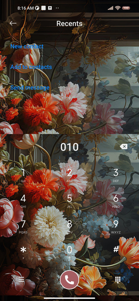 Retro flowers screenshot