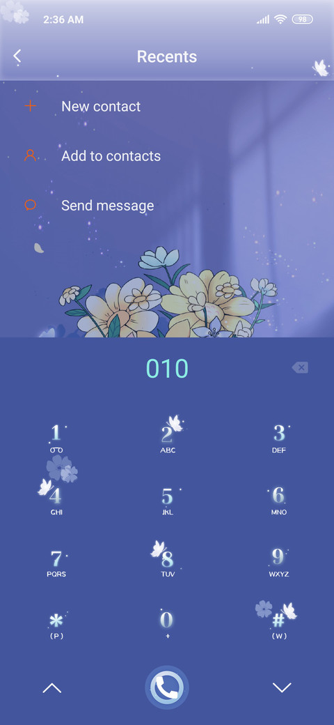 Periwinkle blue screenshot