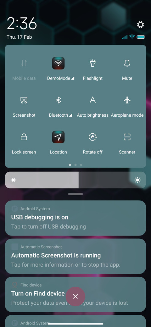 Technology metal screenshot