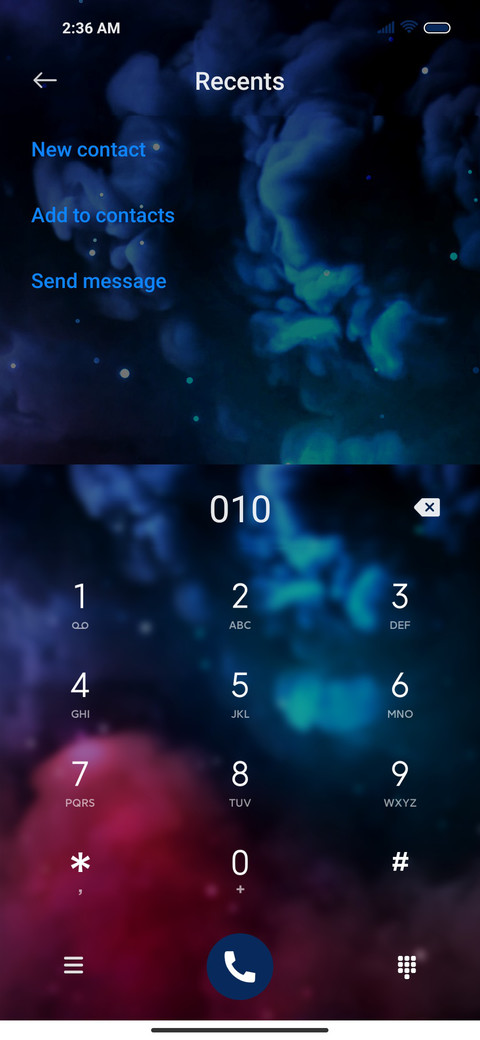 Colorful pigment screenshot