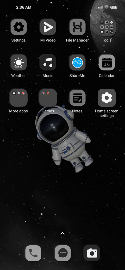3D astronaut screenshot