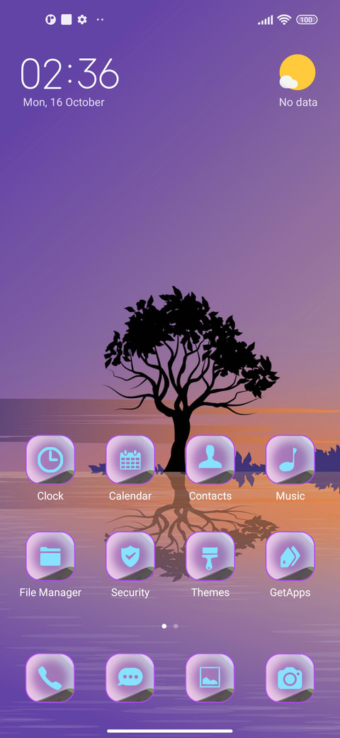 pastel violet screenshot