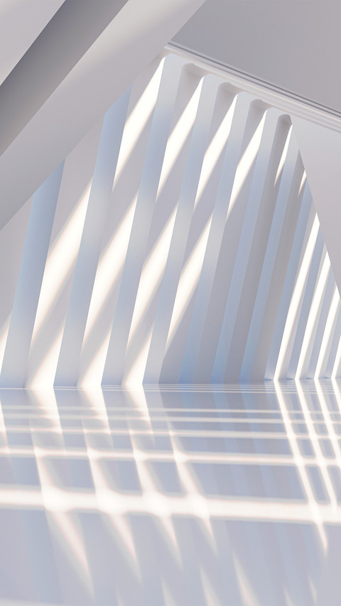 Geometric architectural space screenshot