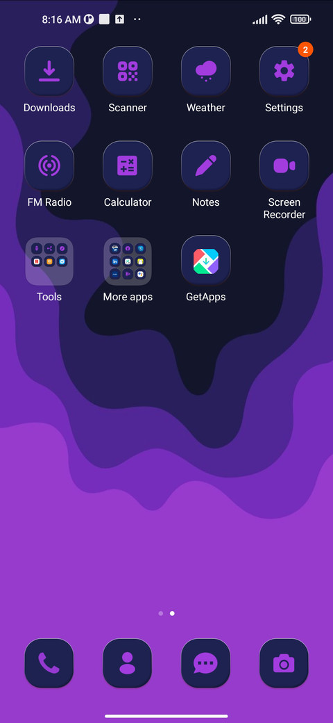 Purple Waves screenshot
