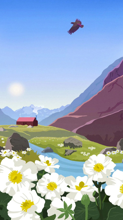 风景插画壁纸-锐景创意 screenshot