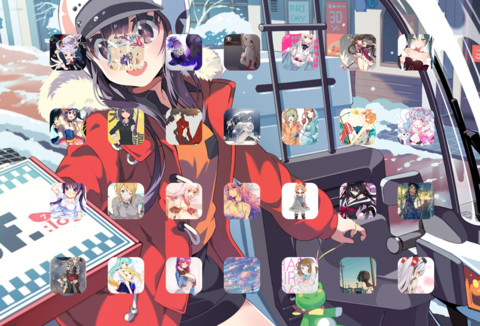 二次元の萌妹第一季（24壁纸+自由桌面） screenshot
