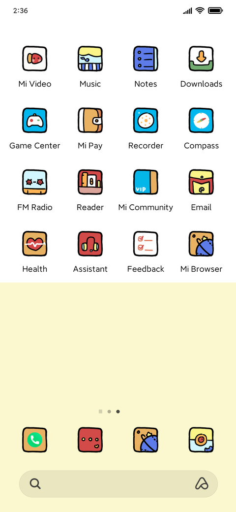 Hand-drawn icon screenshot
