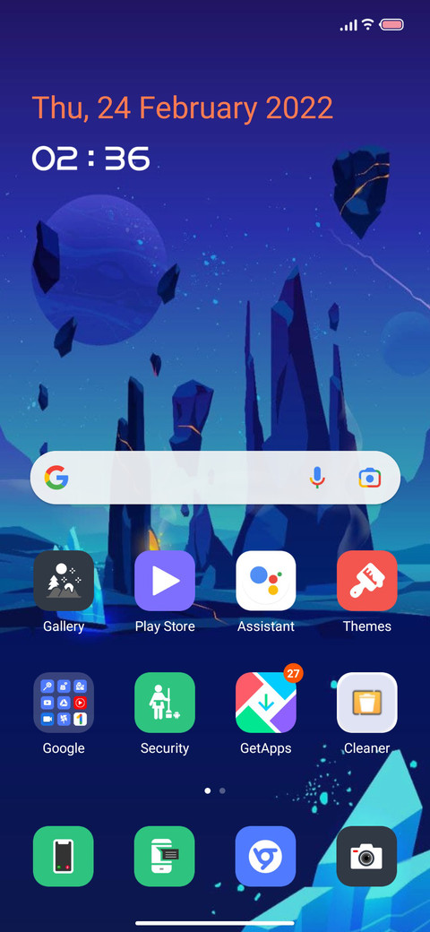 SpaceBlue v13 screenshot
