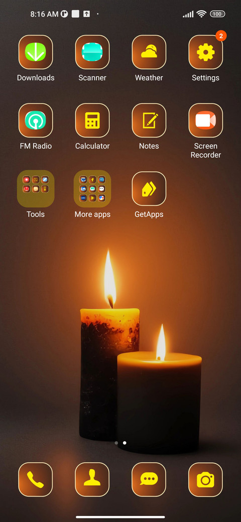 minimal candles screenshot
