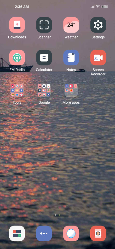 The sunset over  screenshot