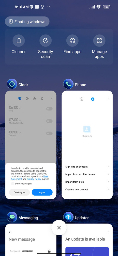 blue whale screenshot