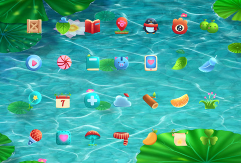 锦鲤戏荷 screenshot