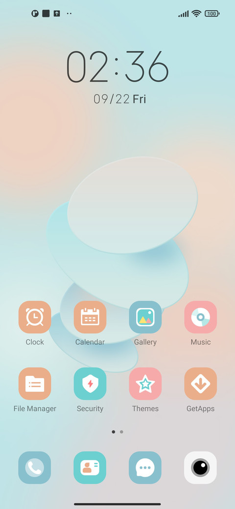 Geometric circle screenshot
