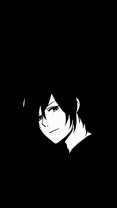 Anime teenager silhouette screenshot