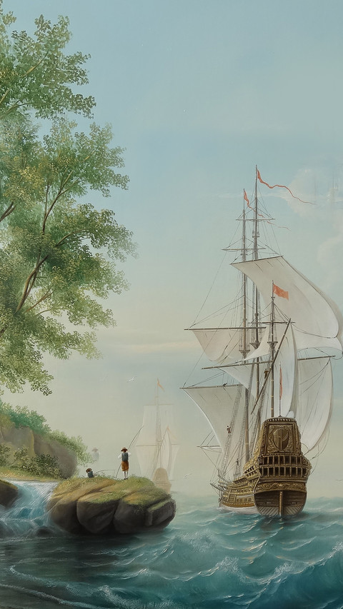 Ship in the Open Sea screenshot