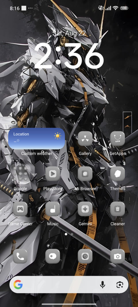 Mecha OS screenshot