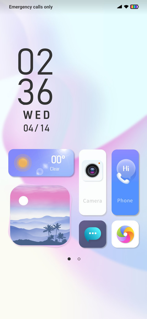 Bubble UI screenshot