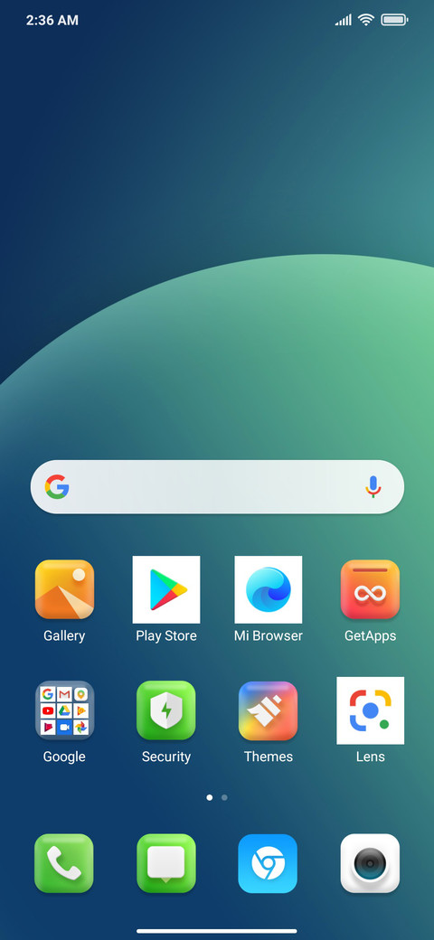 Mi OS 2 screenshot