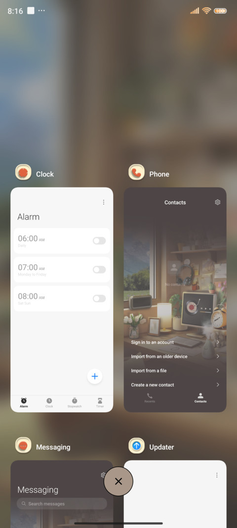 Weather sensing screenshot