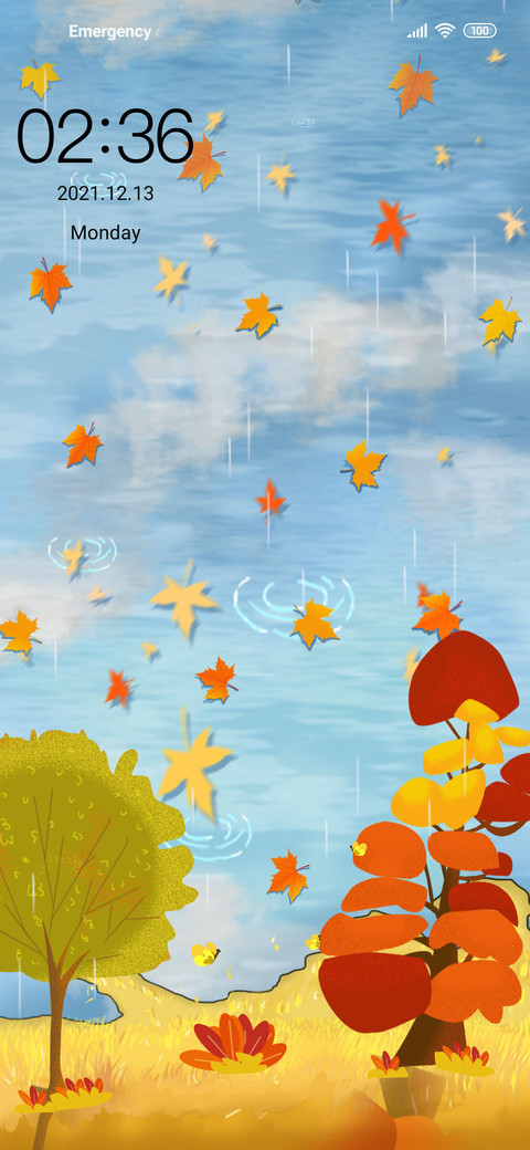 Leaves fall screenshot