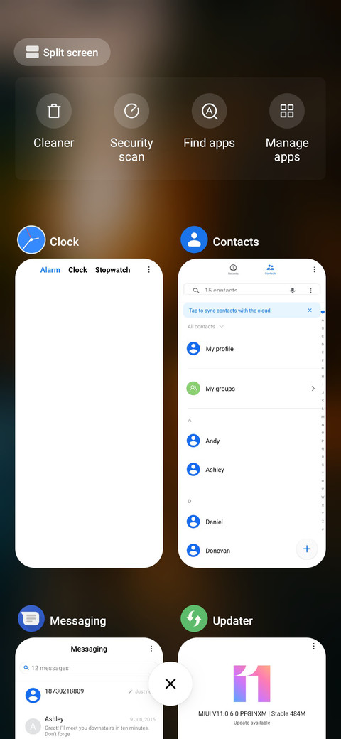 Xiomi Pie V10 screenshot