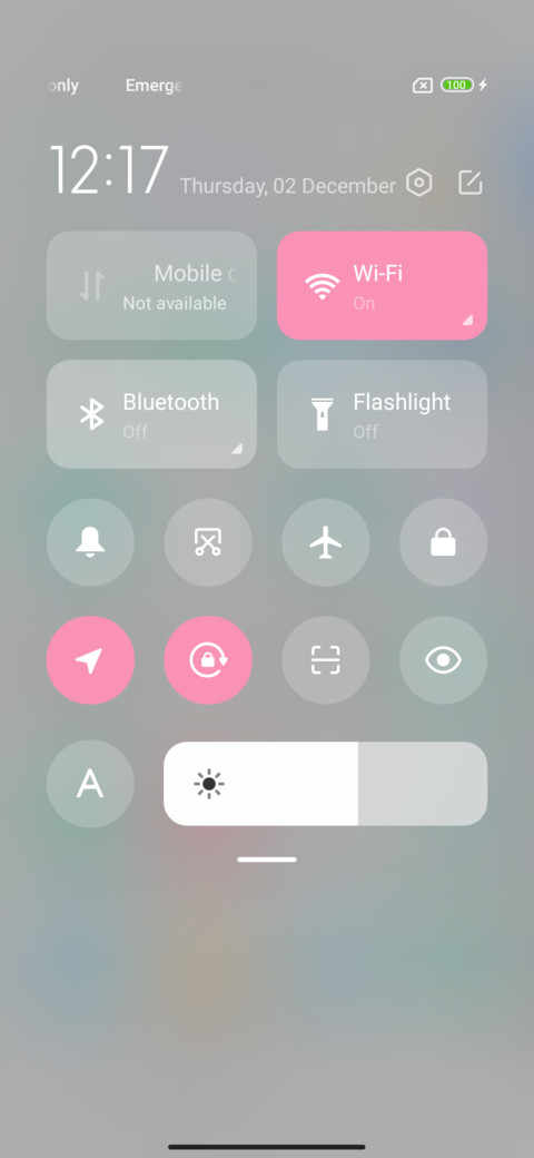 Colored text screenshot