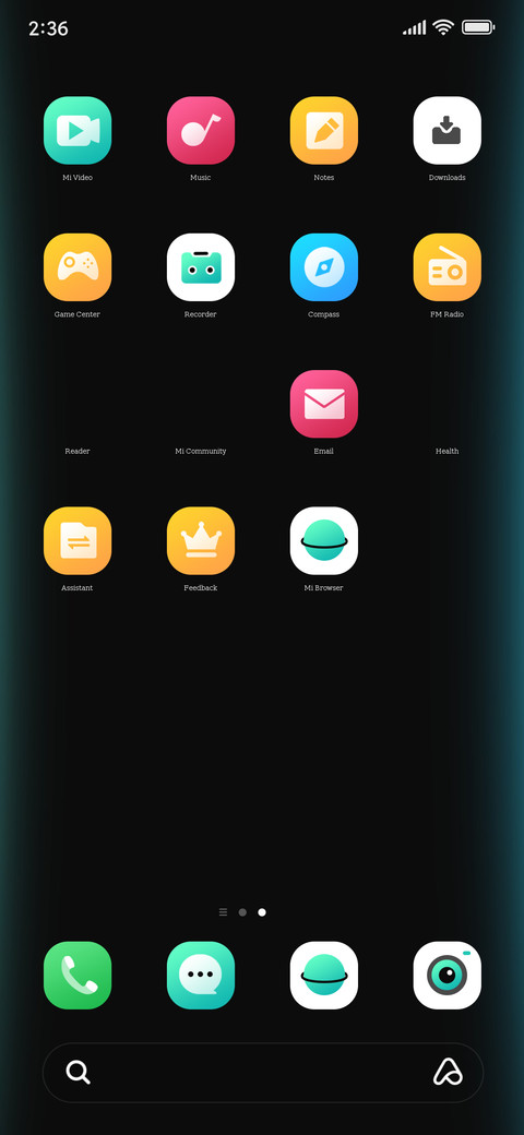Dazzle dial screenshot