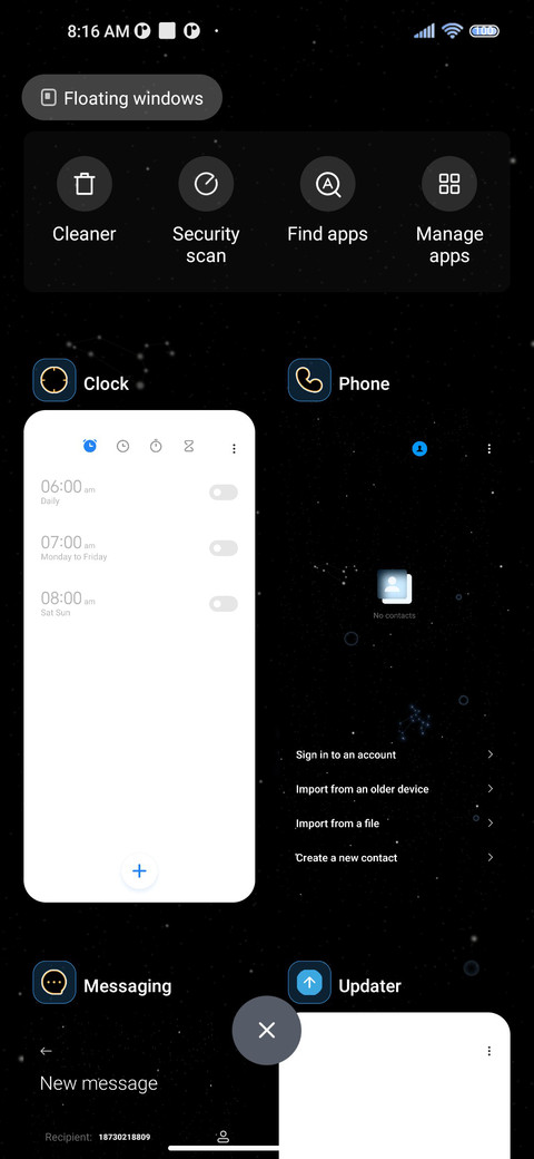 Blue ring screenshot