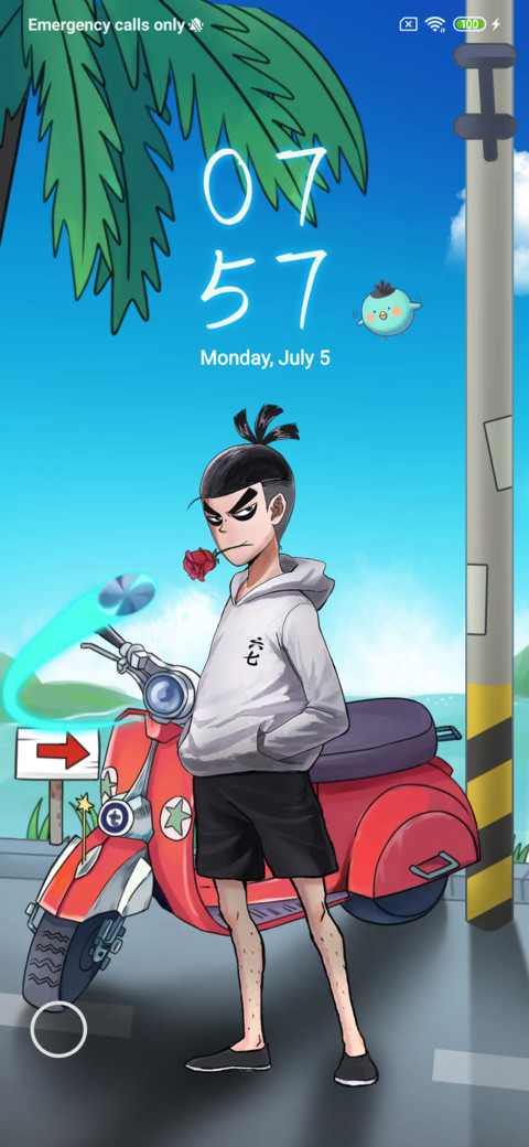 Wu67 lock screen screenshot