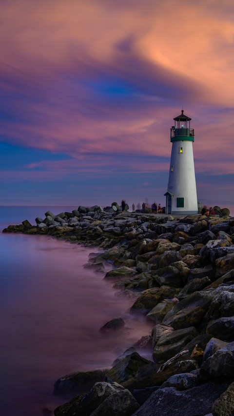 A long exposure of Walton lighthouse, Santa Cruz, California screenshot