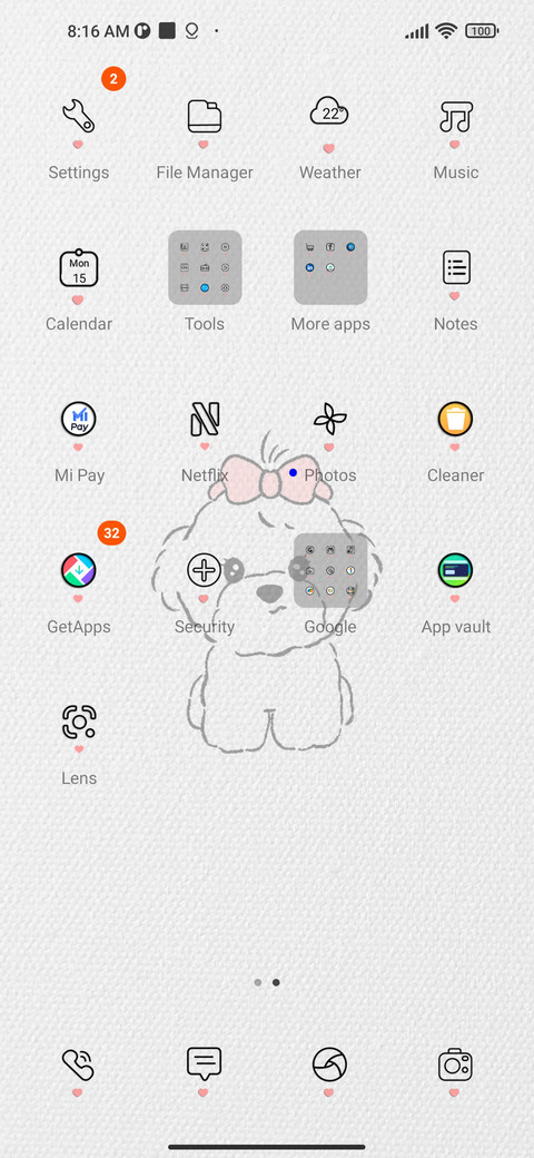 Puppy eats screenshot