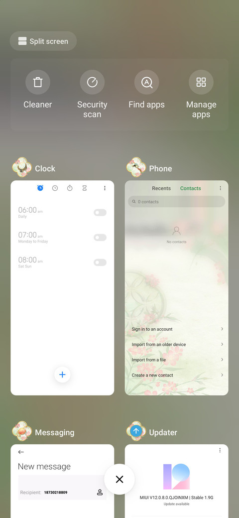 Window view screenshot