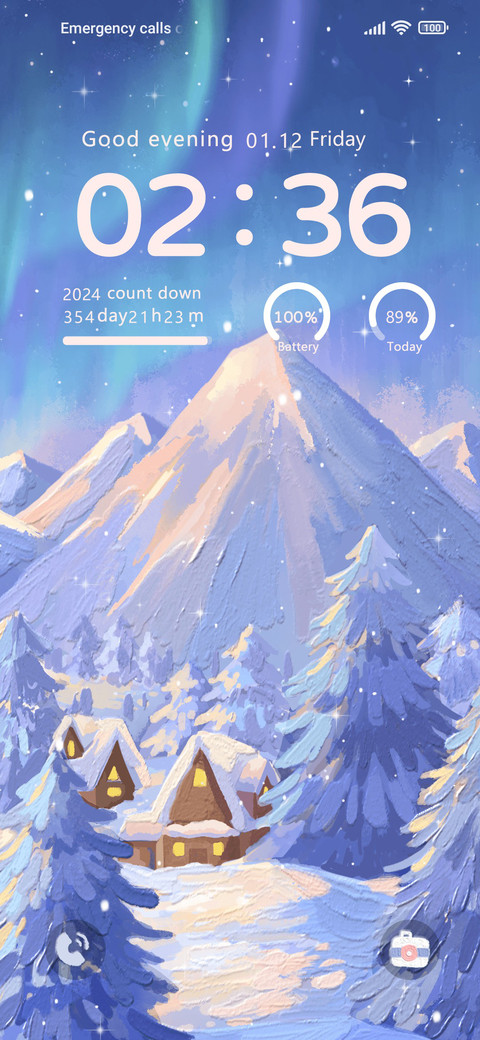 Winter aurora screenshot