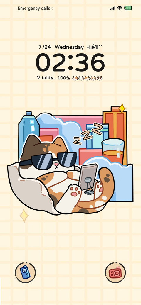 Mobile cat dual screenshot