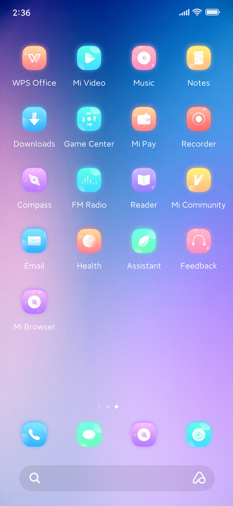 Simple light screenshot