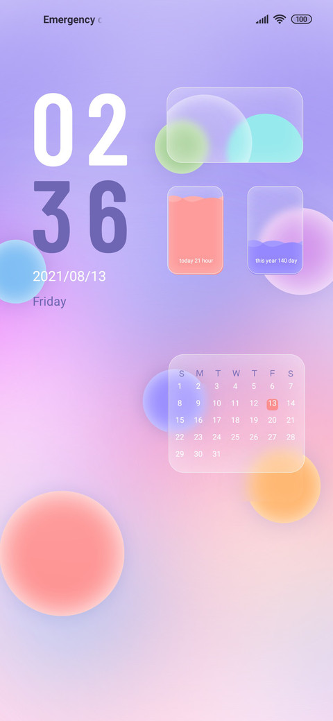 Colorful glass screenshot