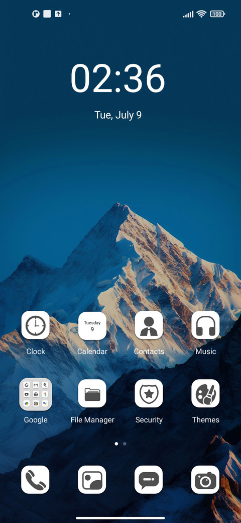 Mountain range screenshot