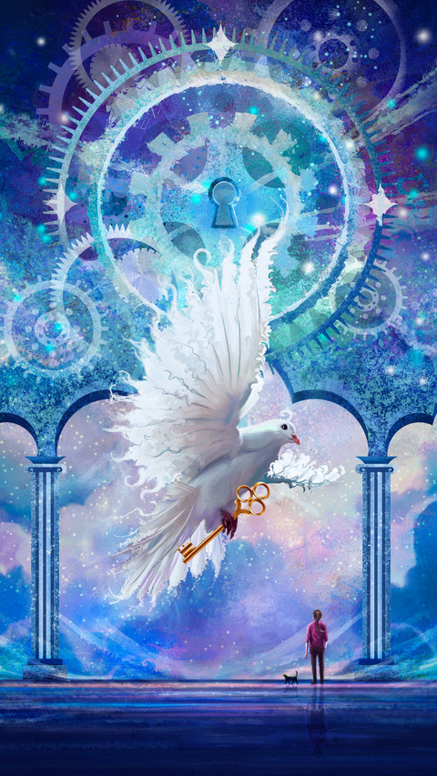 The white dove carries the key to unlock time and space screenshot