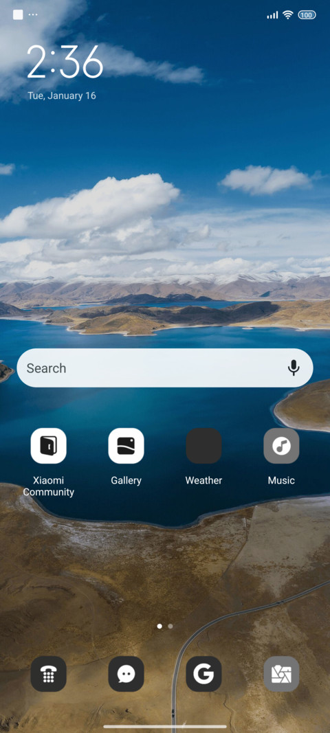 Blue water as blue screenshot