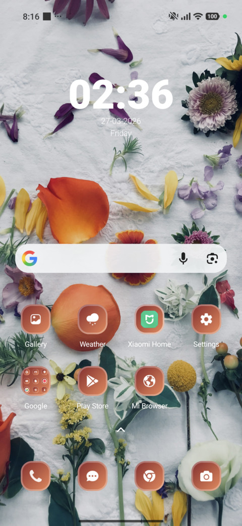 Floral screenshot