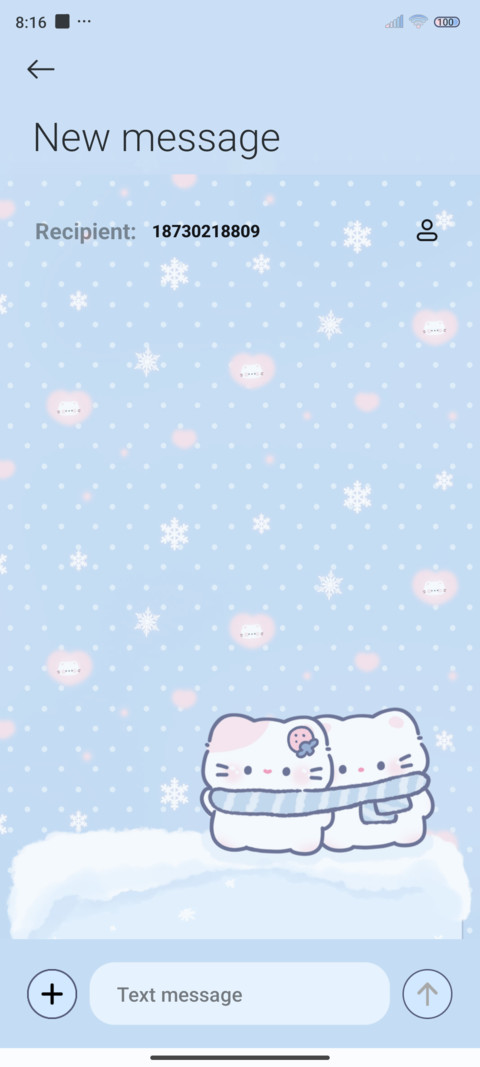 Winter day kitten screenshot
